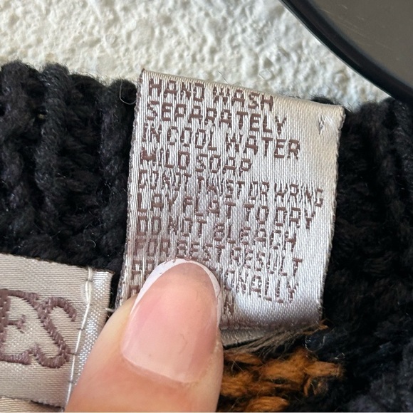 Northern Isle VTG Men’s Knit Sweater Large Hand Knit Artsy Retro 80s Grandpa - Picture 8 of 12